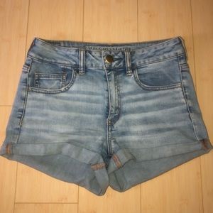 American Eagle High Rise Jean Shorts